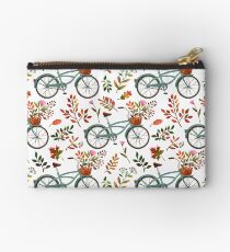 Bolso de mano Paseo en bicicleta de otoño sobre fondo blanco