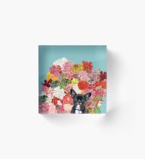 Frenchies Garden Acrylic Block