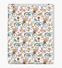 Autumn bike ride on white background iPad Case/Skin