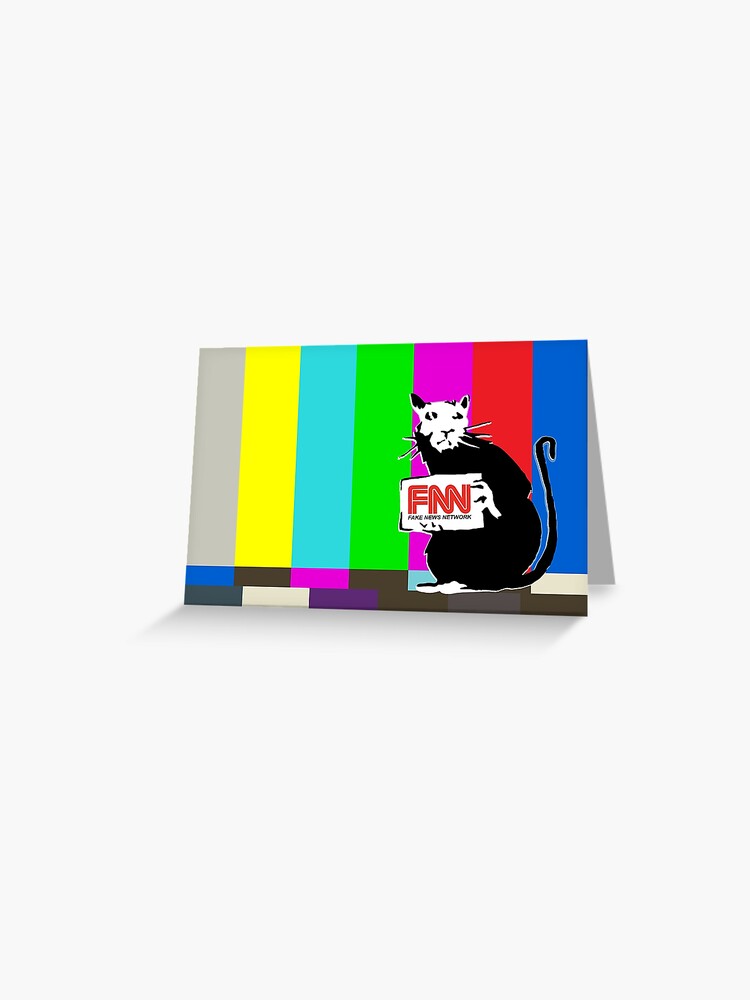 Banksy Rat Parody Fnn Fake News Network Fakenews Maga Trump Cnn