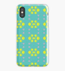 love drawings peaceful seamless colorful repeat pattern iPhone Case