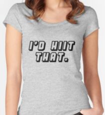 I would HIIT that Women's Fitted Scoop T-Shirt