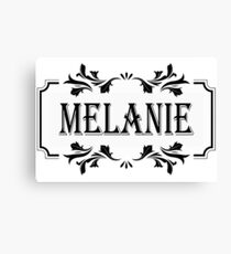 Frame Name Melanie Canvas Print