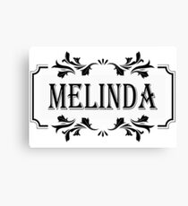 Frame Name Melinda Canvas Print