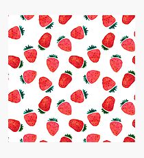 Very Strawberry - White Photographic Print