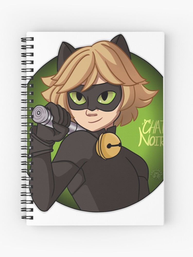 Miraculous Ladybug Chat Noir Spiral Notebook