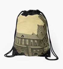 Fisheye of the Kwidzyn Castle Poland Drawstring Bag