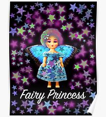 Fairy Princess Blue Doll Poster