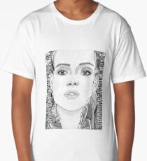 New York City Girl - black & white Long T-Shirt