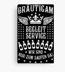 Groom accompanying service beer crown wing 87 Canvas Print