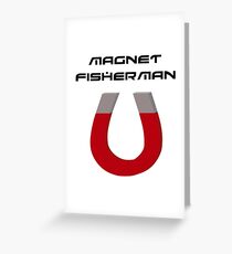 Fishing With a Magnet Greeting Card