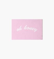 oh honey - pink Art Board