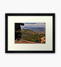 The View From Santa Lucia's Mountain Top © Framed Print
