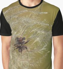 Natural Scenery Flowers Flying Graphic T-Shirt