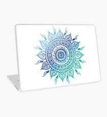 Blue Gradient Mandala Laptop Skin