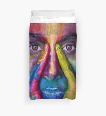 Painted Face Duvet Cover