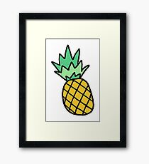 Hand drawn pineapple Framed Print