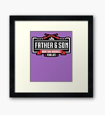 Mens Father Son Hunting Buddies For Life Hunt Gift for Dad Son Framed Print