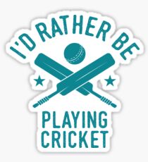 Time Is Precious Cricket T-Shirt - Cool Funny Nerdy Cricket Player Coach Team Humour Statement Graphic Image Quote Tee Shirt Gift Sticker