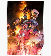 Póster Fallas en Valencia - La Crema 2018