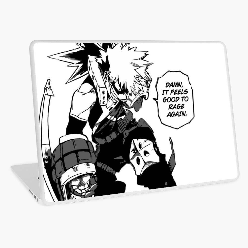 Raging Bakugou Laptop Skin