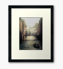 follow the compass Framed Print