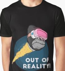 VR Monkey ape Virtual reality rocket gorilla new tshirt gift Graphic T-Shirt
