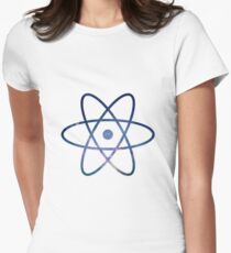 Galaxy Science Atom Symbol Version 2 Women's Fitted T-Shirt