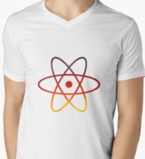 Evening Skies Science Atom Symbol Men's V-Neck T-Shirt