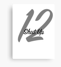 Twelfth Doctor Shut Up Canvas Print