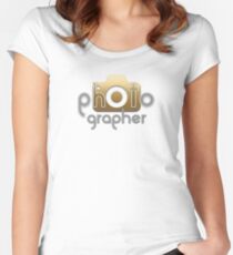 Hot Photographer Fitted Scoop T-Shirt