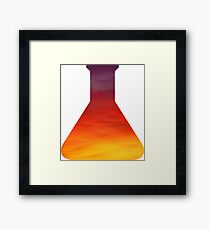 Evening Skies Science Beaker Framed Print