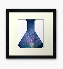 Galaxy Science Flask Beaker Framed Print