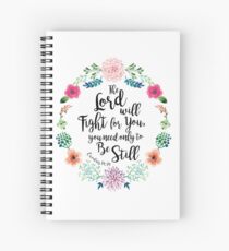 Exodus 14:14 Spiral Notebook
