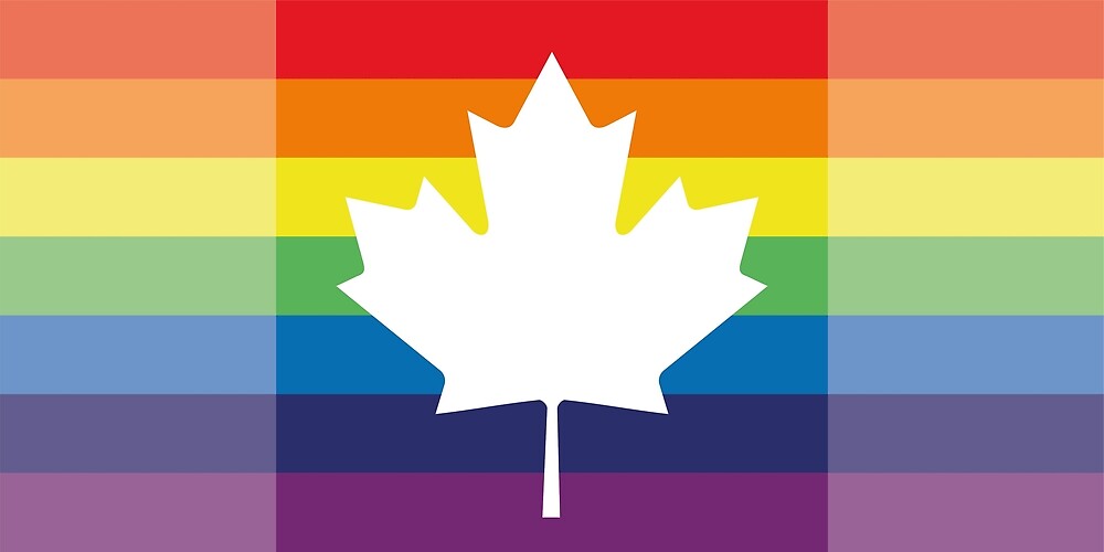 Rainbow Canadian Flag Gay Pride Lgbt Queer Maple Leaf By Alpharelic Redbubble
