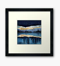 Midnight Lake Framed Print