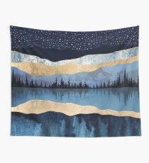 Midnight Lake Wall Tapestry