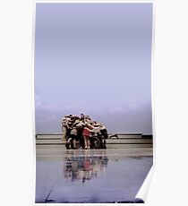 Glee cast group hug Poster
