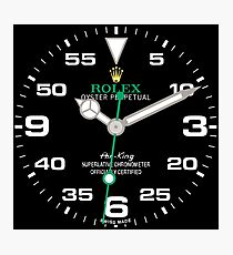 Rolex Air-King Face - 116900 - Black Dial Photographic Print