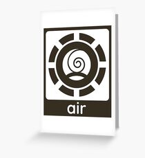 Air Element Design Nature Gift Idea Greeting Card