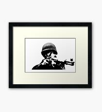 WWII Paratrooper "PING" Framed Print