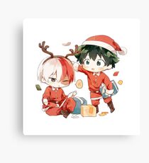 Deku & Shoto Christmas Canvas Print