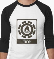 Fire Elements Design Nature Gift Idea Men's Baseball ¾ T-Shirt