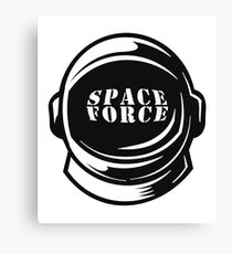 USA Merica Space Force Astronaut Helmet Canvas Print