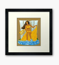 Gottheit des Flusses Oshun Gerahmtes Wandbild