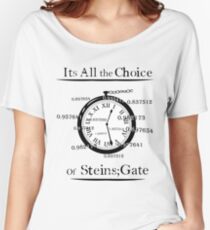 the choice of steins gate Women's Relaxed Fit T-Shirt