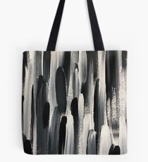 Monochrome Brushstroke Tote Bag