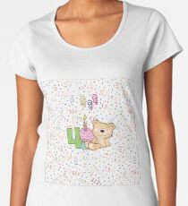 Bears 4th Birthday Women's Premium T-Shirt