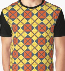 triangle design pictures lines geometric illustration seamless colorful repeat pattern Graphic T-Shirt