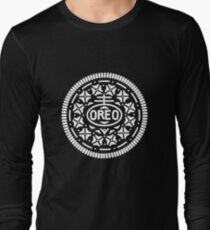 Oreo Cookie Symbol (White) Long Sleeve T-Shirt